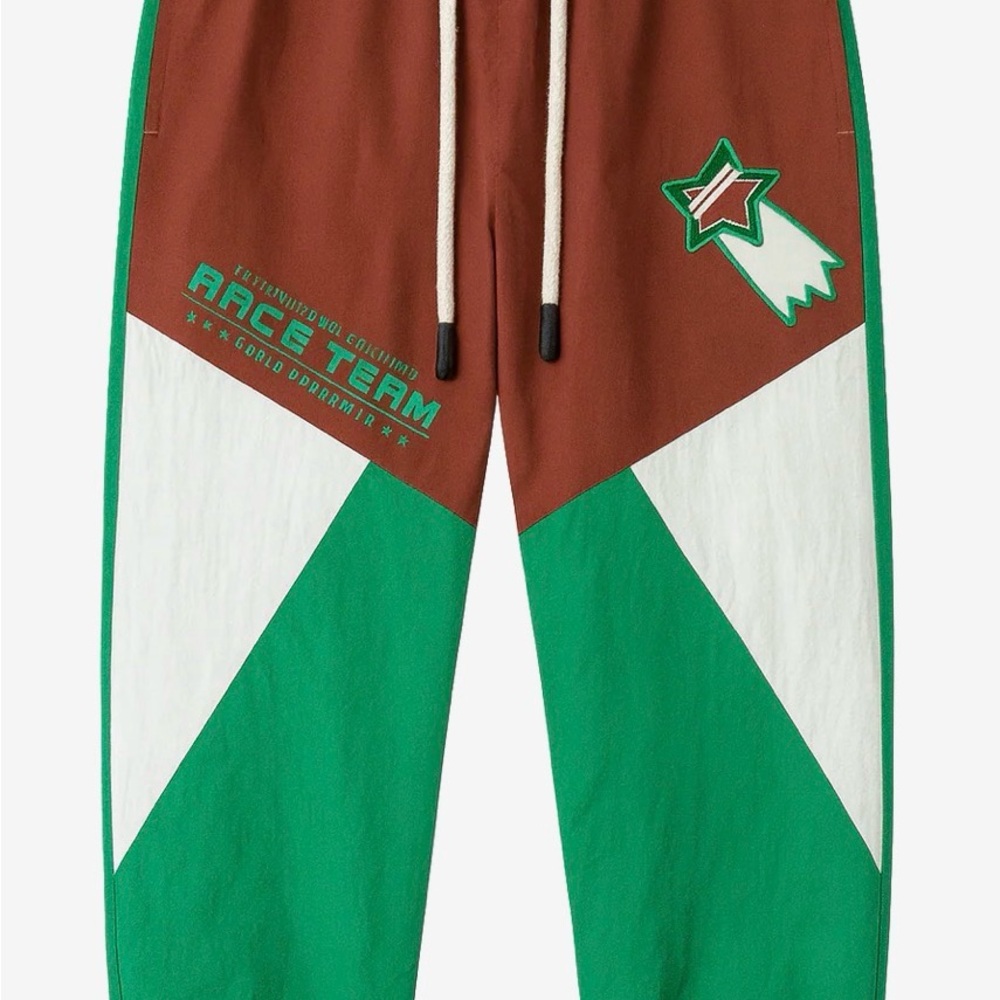 Brown and Green Sweatpants